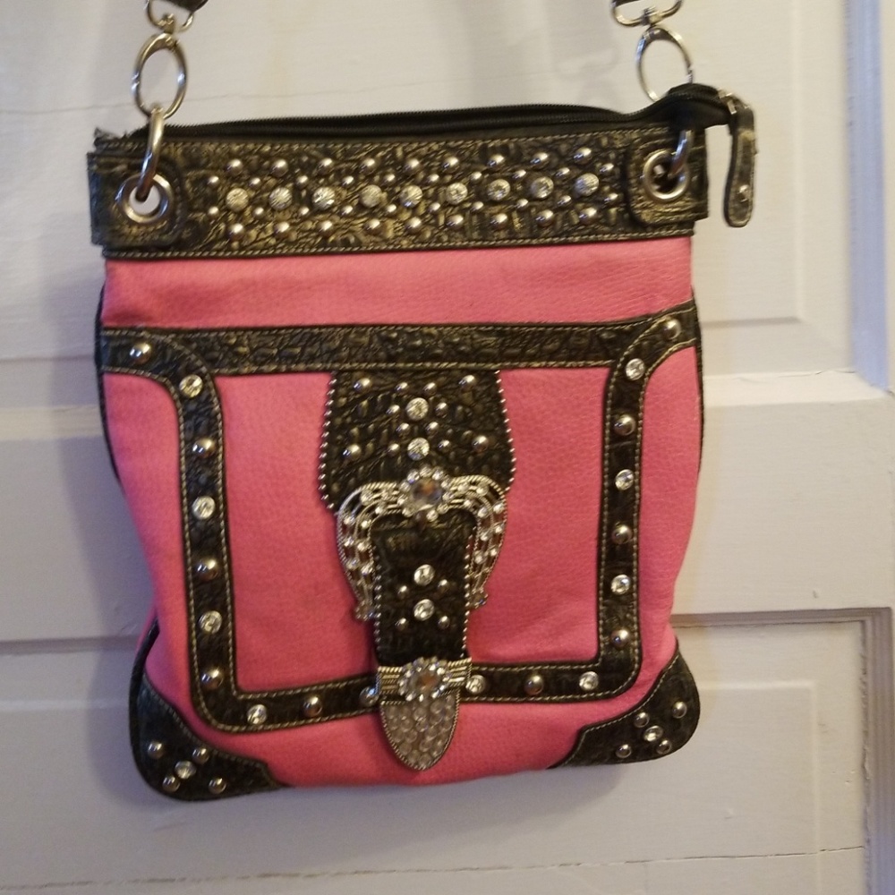 Western style bling purse